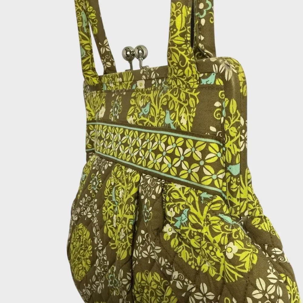 Vera Bradley Alice Kiss Lock Bag Sitting in a Tree Blue Bird Retired Print